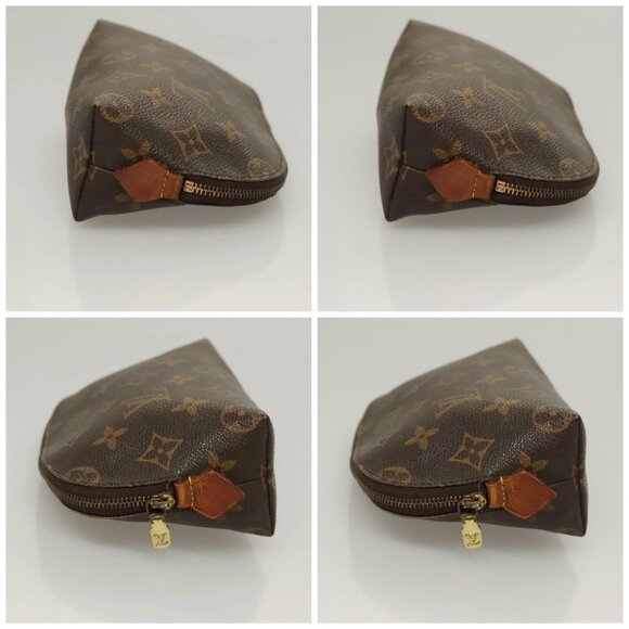 LOUIS VUITTON Monogram Pochette Cosmetic PM Cosmetic Pouch M47515 LV Auth 128419 - Picture 16 of 16